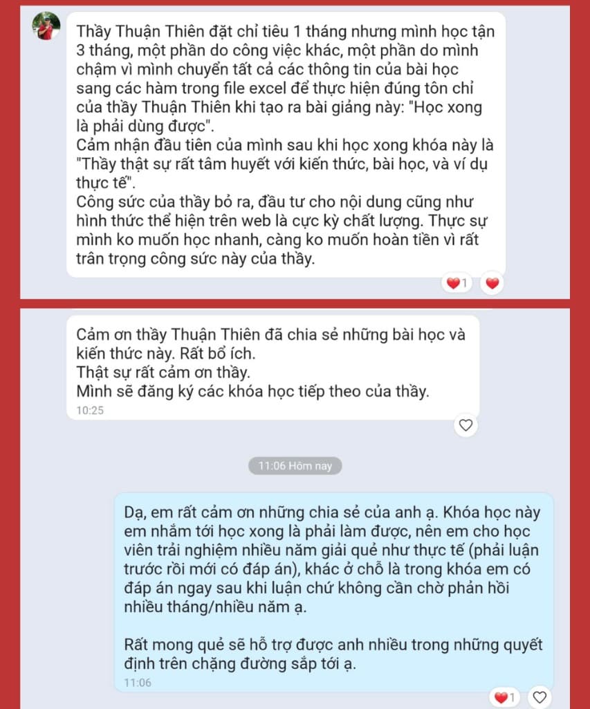 Feedback học viên — khóa Truyền Nghề Kinh Dịch A-Z